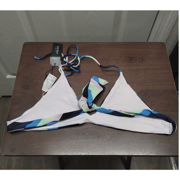 Tavik Swimwear NWT Size Small Multicolor Stripe Daydreamer Reversible Bikini Top - Picture 2 of 5